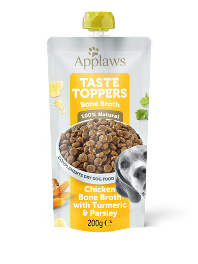 Taste Toppers Chicken Bone Broth with Turmeric & Parsley Pouch 200gr