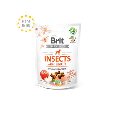 Brit Care Crunchy Cracker. Insects with Turkey and Apples