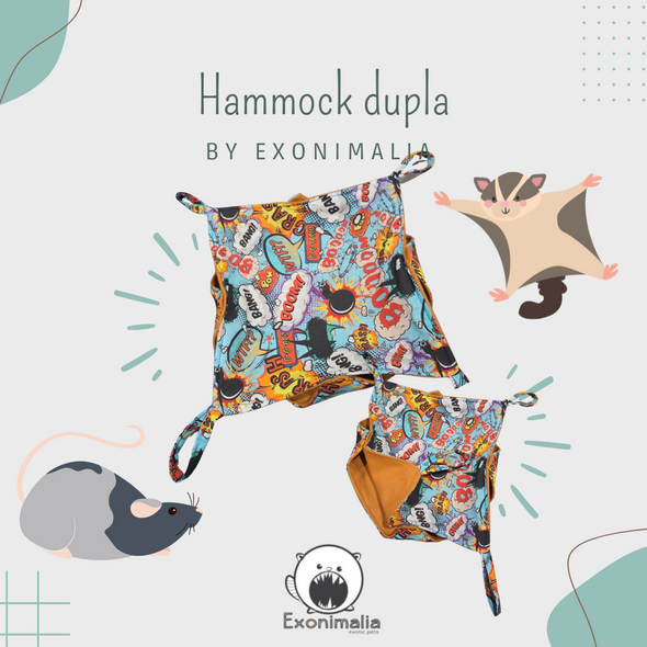Hammock Duplo para Ratazanas e Petauros