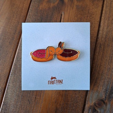 Pins "Pastry Bunnies" © Firlefanz Design (Donuts)
