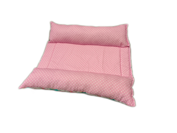 Snuggy Bunny Bed (Lama/Pink polkadot) Small