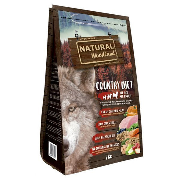 NATURAL WOODLAND COUNTRY DIET(2kg e 10kg)