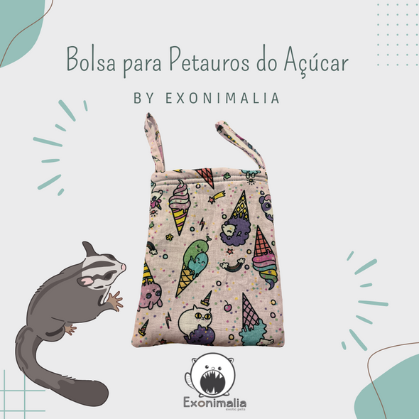 Ninho/Bolsa para Petauro do Açucar 20x15cm