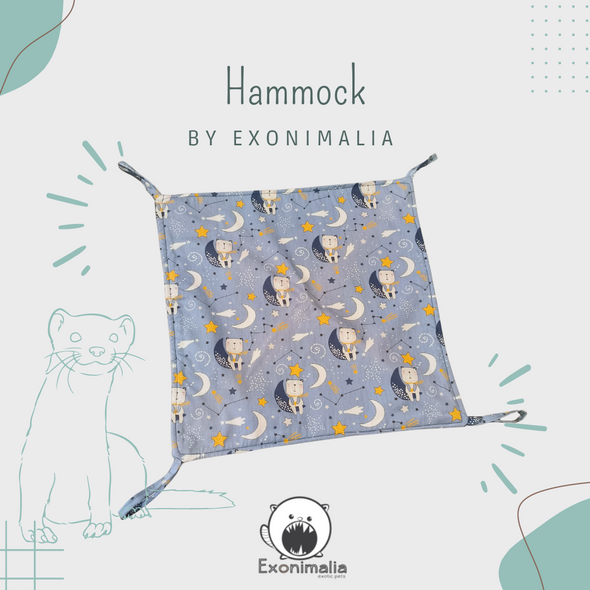 Hammock 38X38cm (Bears blue)