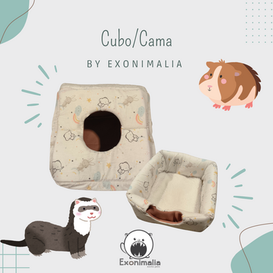 Cubo/Cama 25x25x25cm (Bunny)