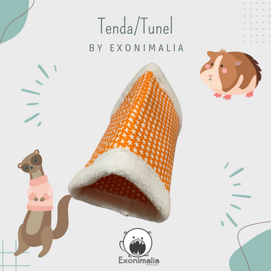 Tenda / Tunel (Laranja Stars) 37x25x22cm