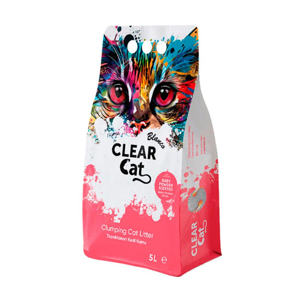 CLEAR CAT BLANCO - LITTER BABY POWDER (TALCO)