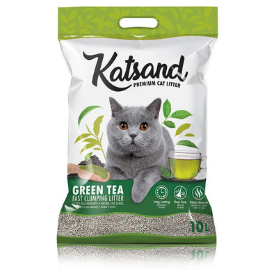 LITTER "KATSAND" (CHÁ VERDE) 10L