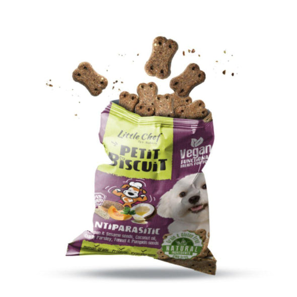 PETIT BISCUIT GRAIN FREE - ANTIPARASITIC 100gr