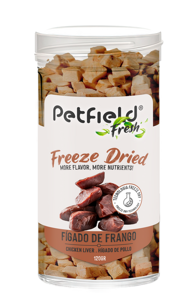 Petfield Fresh Freeze Dried Chicken Liver 120gr