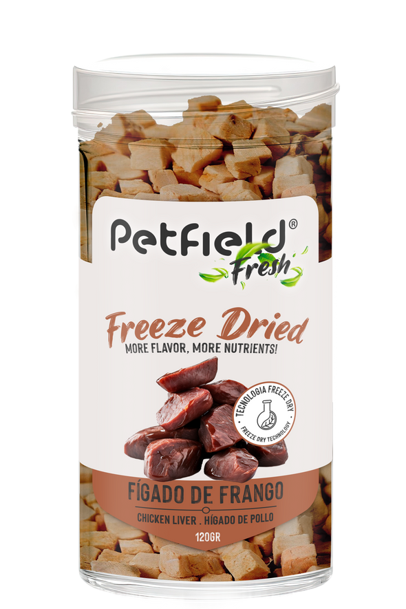 Petfield Fresh Freeze Dried Chicken Liver 120gr