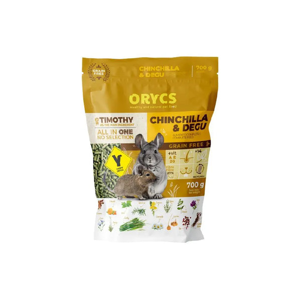 Mini Orycs Chinchilas e Degus 600gr