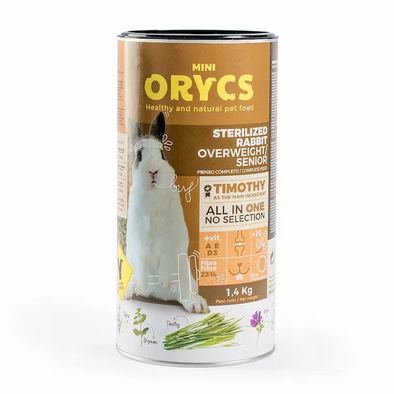 Mini Orycs Coelho Esterilizado/Sobrepeso/Senior 1.4kg