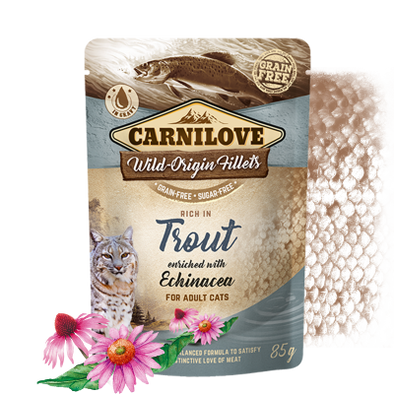 Carnilove Cat Trout with Echinacea | Wet (Saqueta) | 85 g