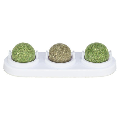 SUPORTE COM 3 BOLAS (2 CATNIP + 1 MATATABI)