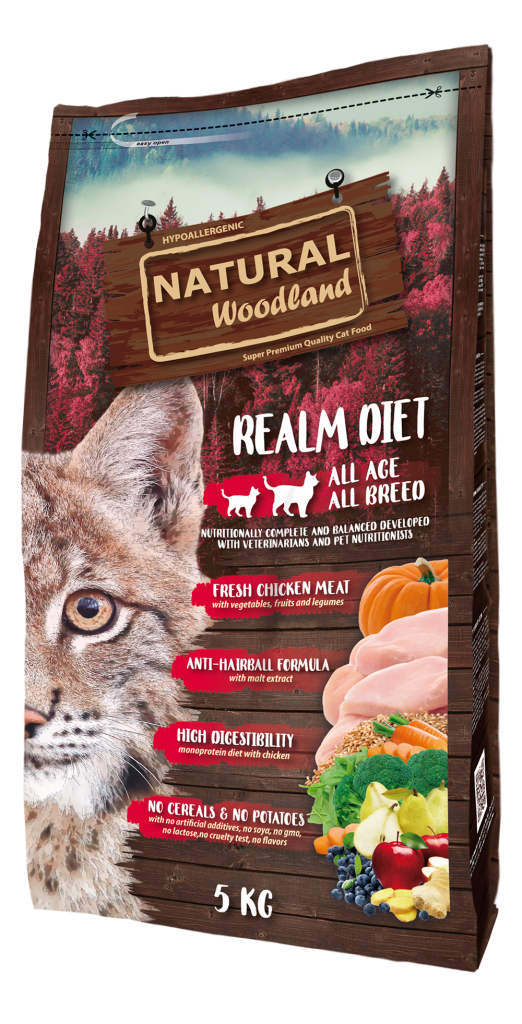 Natural Woodland REALM DIET Cat (2kg e 5kg)