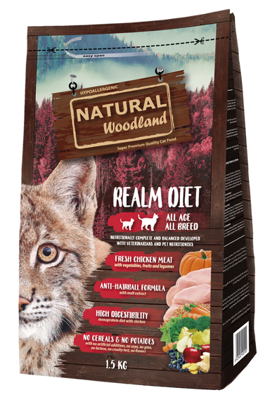 Natural Woodland REALM DIET Cat (2kg e 5kg)