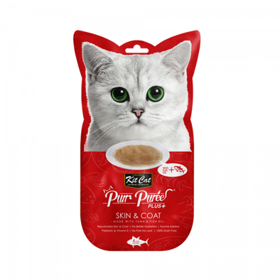 Purr Puree Plus+ Tuna & Fish Oil (Skin & Coat) 4x15g