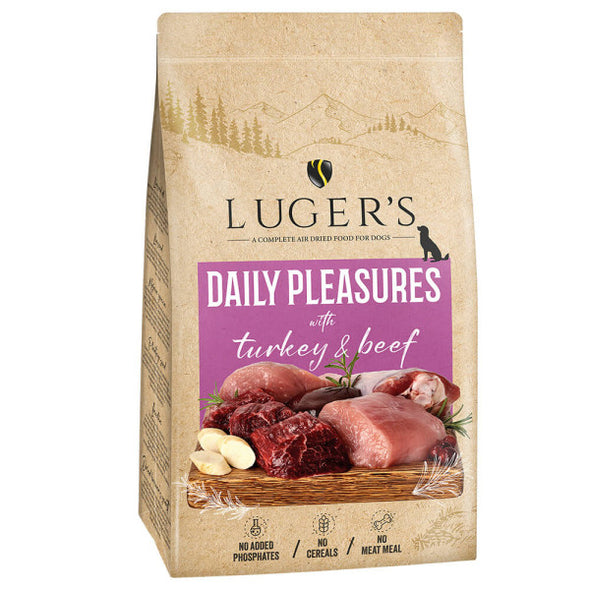 Luger's Daily Pleasures - Ração seca para cão adulto - Peru e Vaca