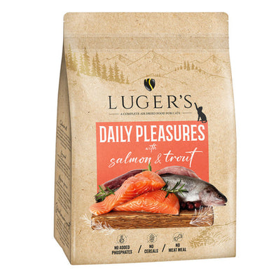 Luger's Daily Pleasures - Ração seca para gato adulto - Salmão e Truta 1kg