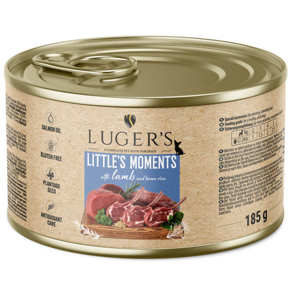 Luger's Little's Moments - Alimento húmido para cão adulto mini - Cordeiro e arroz integral 185g