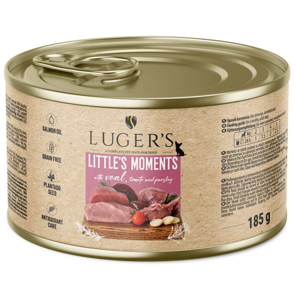 Luger's Little's Moments - Alimento húmido para cão adulto mini - Vitela, tomate e salsa 185g