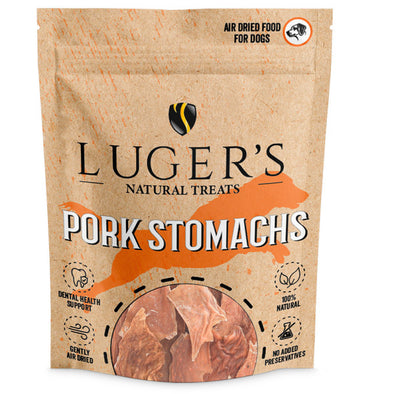 Luger's Natural Treats - Snack para cão - Estômago de porco 100g