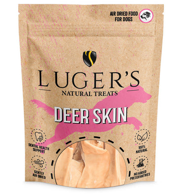 Luger's Natural Treats - Snack para cão - pele de Veado 100g