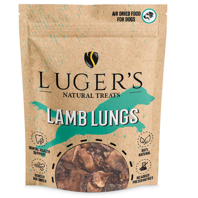 Luger's Natural Treats - Snack para cão - Pulmão de Cordeiro 100g