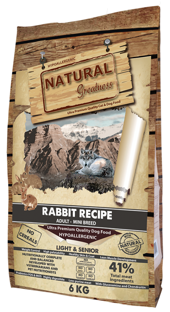 Natural Greatness RABBIT LIGHT & SENIOR MINI (2kg e 6kg)