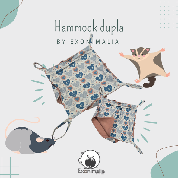 Hammock Duplo para Ratazanas e Petauros