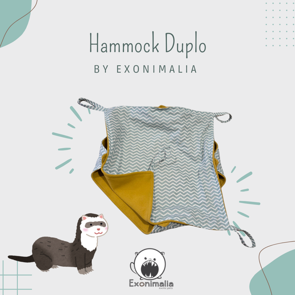 Hammock Duplo (Green Stripes)