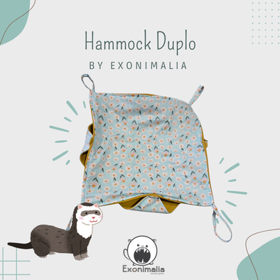 Hammock Duplo (Flowers Blue)