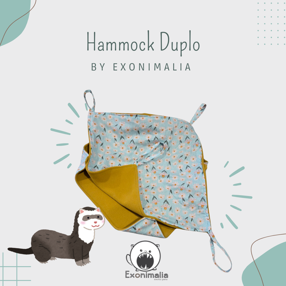 Hammock Duplo (Flowers Blue)