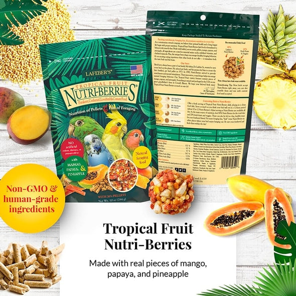 Nutri-Berries Tropical Fruit (Caturras e aves médias) 284g