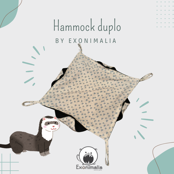 Hammock Duplo (Blue Hearts)