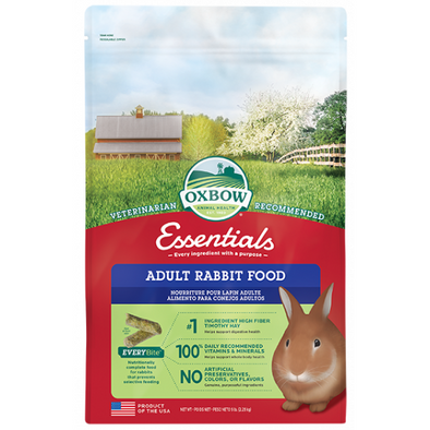 Oxbow Essencials Rabbit Adult Food (2.25kg, 4.54kg e 11.34kg)