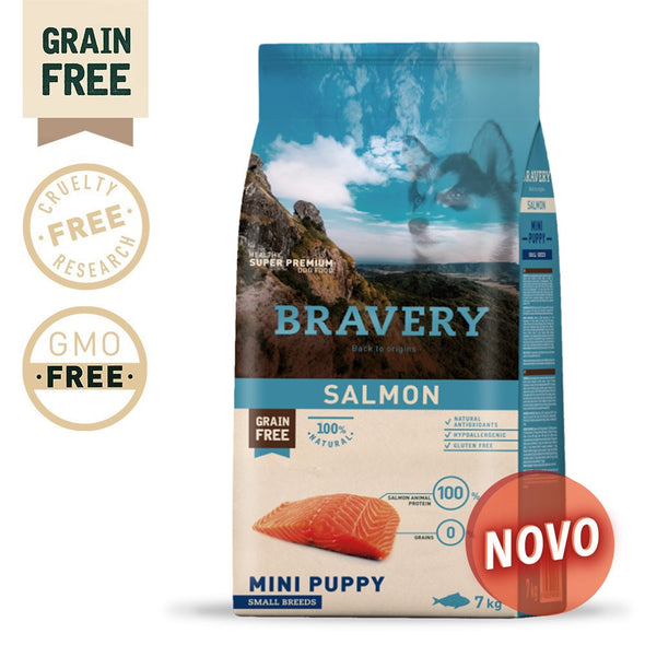 BRAVERY SALMON PUPPY MINI-SMALL (GRAIN FREE)