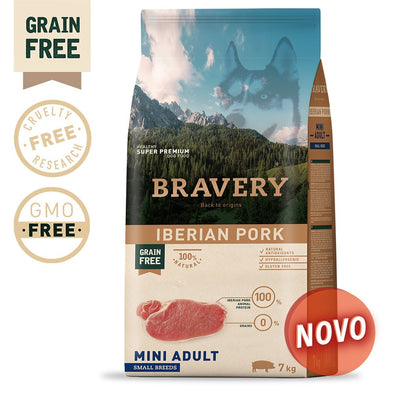 BRAVERY IBERIAN PORK ADULT MINI-SMALL (GRAIN FREE) (2kg a 7kg)