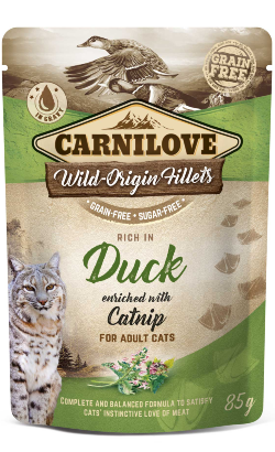 Carnilove Cat Duck with Catnip | Wet (Saqueta) | 85 g