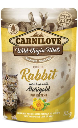 Carnilove Cat Rabbit with Marigold | Wet (Saqueta) | 85 g