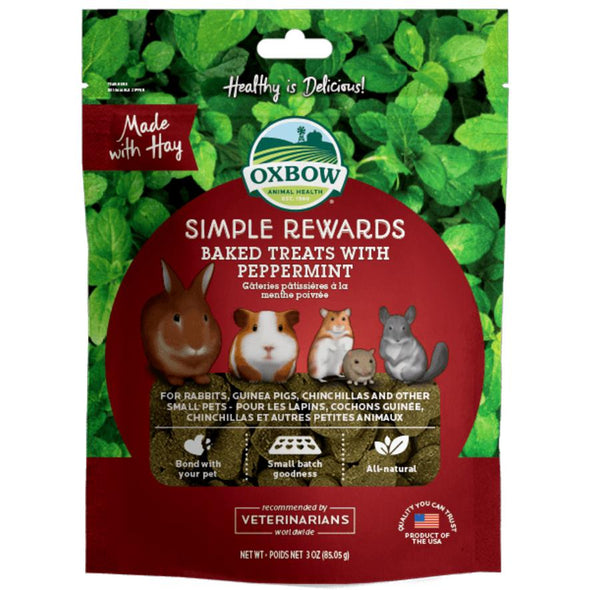 Oxbow Simple Rewards Baked Treats with Peppermint 60gr