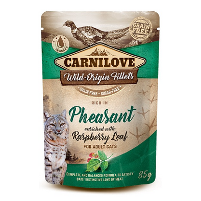 Carnilove Cat Pheasant with Raspberry Leaves | Wet (Saqueta) | 85 g