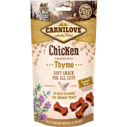 Carnilove Chicken enriched with Thyme Soft Snack cat 50g