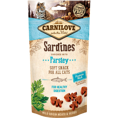 Carnilove Sardines enriched with Parsley Soft Snack cat 50g