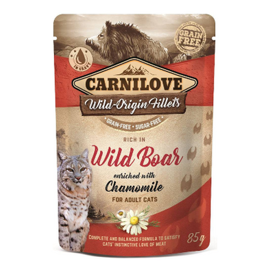 Carnilove Cat Wild Boar with Chamomile | Wet (Saqueta) | 85 g