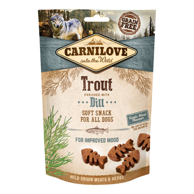 Carnilove Trout enriched with Dill Soft Snack Dog 200g