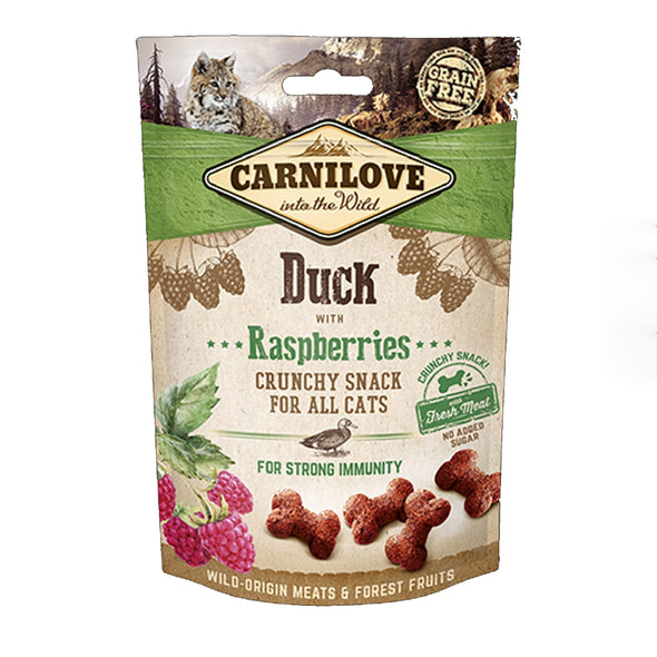 Carnilove Duck with Raspberries Crunchy Snack Cat 50g