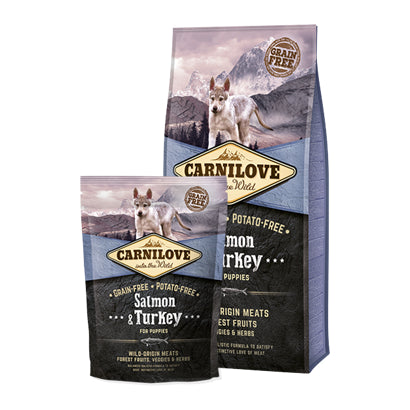 Carnilove Grain-Free Salmon & Turkey Puppy (1,5kg e 12kg)