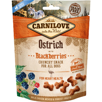 Carnilove Dog Crunchy Snack Ostrich & Blackberries  200 g